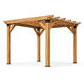 Pergola en bois avec structure en acier 300x300x250 cm
