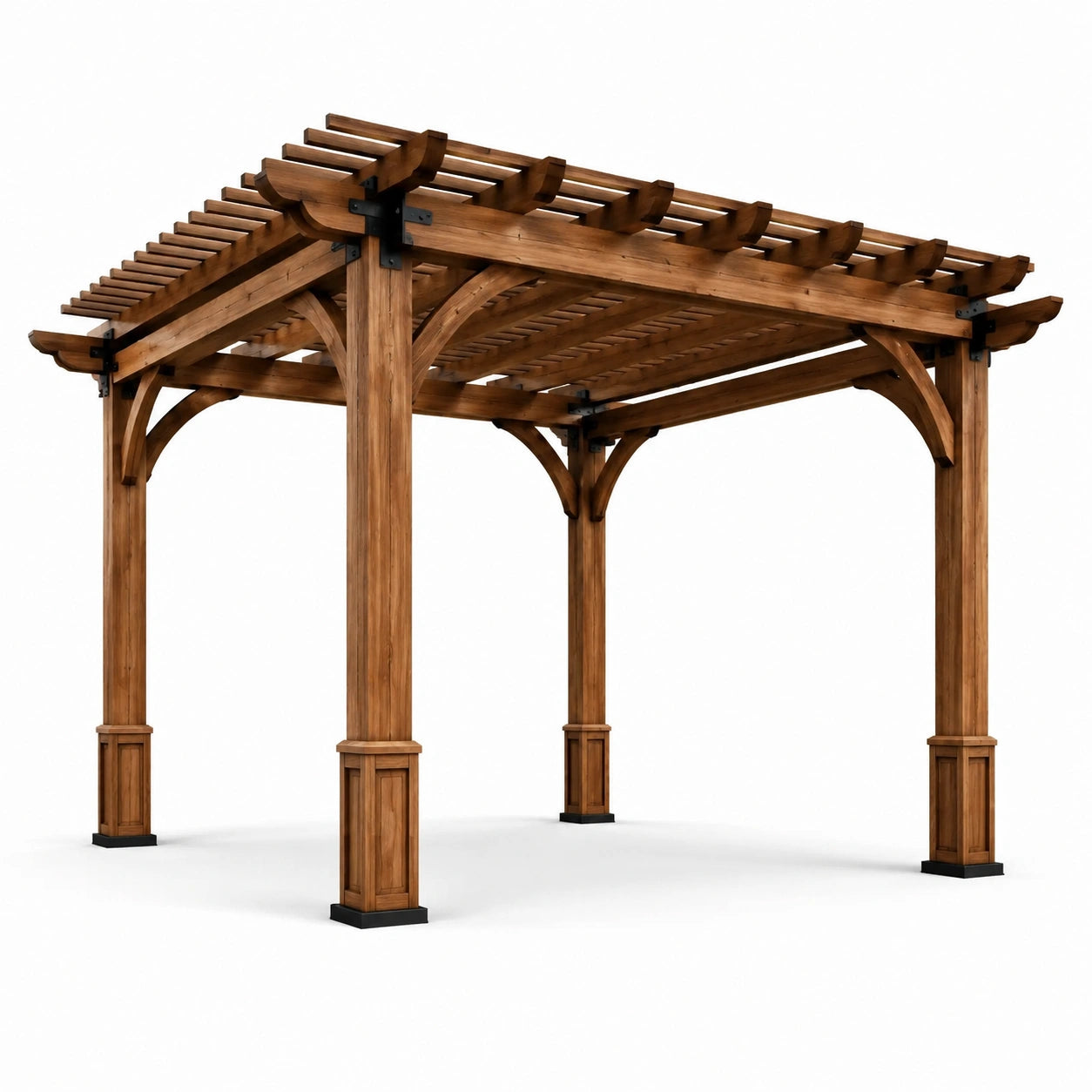 Pergola en bois de cèdre massif 300x400x250 cm