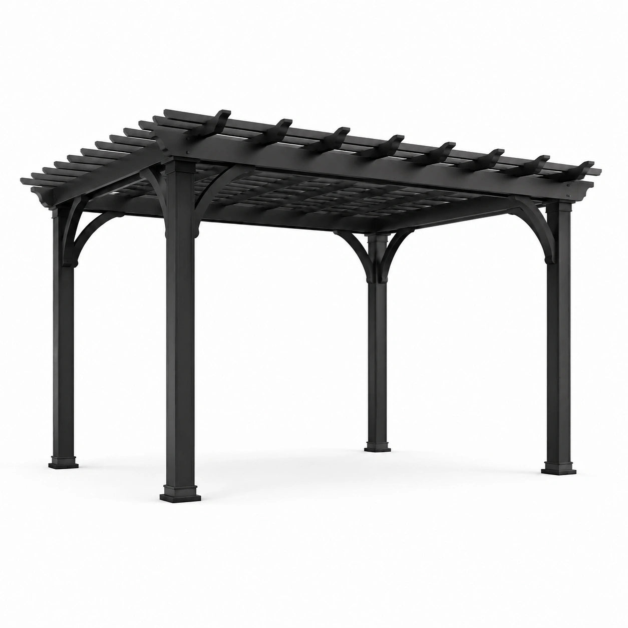 Pergola en métal noir 300x300 cm
