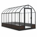 Serre en polycarbonate noir avec cadre en aluminium 300x250x200 cm