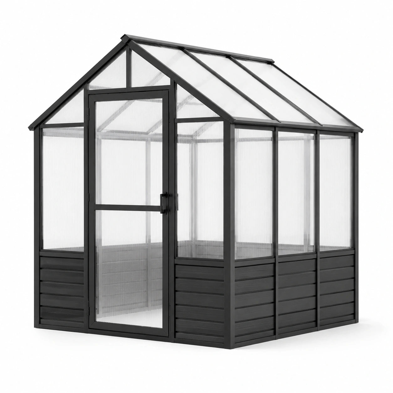 Serre de Jardin en Aluminium et Polycarbonate Noir
