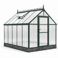 Serre de jardin en aluminium et polycarbonate 250cm x 190cm x 195cm vert